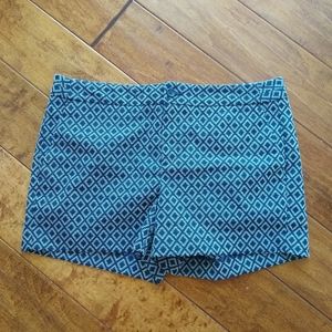 💙 banana republic navy pattern hampton fit shorts